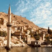 photography of tower and buildings